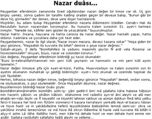 En Etkili Nazar Duası Okunuşu ve Anlamı